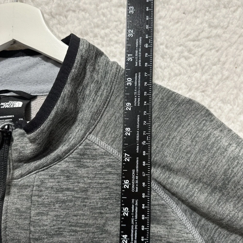The North Face Men's‎ Canyonlands 1/2 Zip Fleece Jacket Gray Heather Size 2XL